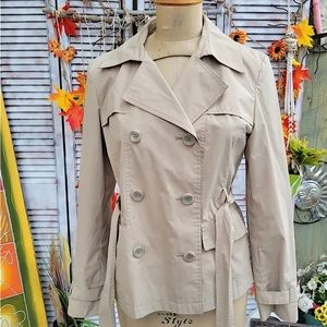 SNAP JACKET Belted Trench Coat, double breasted